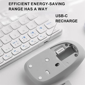 Rapoo 9350g BT mỏng di động mini cắt kéo 99 phím siêu mỏng im lặng kết hợp bàn phím không dây có thể sạc lại - Product Image 4