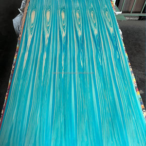 Placage texturé flexible IRODORITAI bleu ciel teinté, breveté, avec support en papier Washi non-tissé, non-collé - Product Image 3