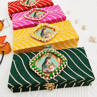 Ensemble cadeau de mariage, boîte cadeau, cône de henné, bangle, cadeau traditionnel pour demoiselle d'honneur, cadeau de mariage, fête de sangeet, henné, cadeaux de fête de pendaison de crémaillère