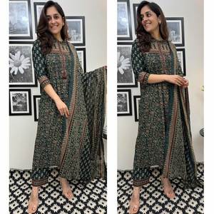 Daily & Office Party Special Pure Cotton 60 60 Fabric Kurti Plazzo Set Trendy Women Girls Fashion Declaración a los mejores precios - Product Image 2