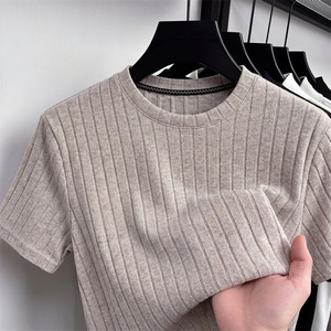 เสื้อยืดผู้ชายขายดี ผ้าฝ้าย 100% สีพื้น คอกลม แขนสั้น ใส่สบายในฤดูร้อน แห้งเร็ว ระบายอากาศดี เป็นมิตรกับสิ่งแวดล้อม - Product Image 6