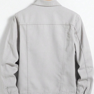 OEM Mens Denim Jean <b>Jacket</b> Casual Outwear Fall <b>Jacket</b> Denim Button up Coat Oversize Denim <b>Jacket</b> for Men acidwash fashion casual - Product Image 3