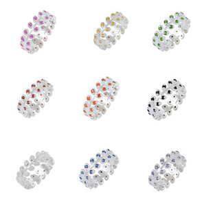 2026 Hot Selling Popular Elegant Exquisite S925 <b>Sterling</b> <b>Silver</b> Amethyst Gemstones <b>Adjustable</b> Band <b>Ring</b> Fashionable Fine Jewelry - Product Image 5