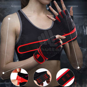 Top Quality Leather <b>Weight</b> Lifting <b>Gloves</b> for Workout <b>Training</b> Gym Fitness <b>Gloves</b> for sale - Product Image 3