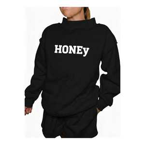 Comprar Sudadera Nueva de Moda para Mujer, Otoño Invierno, Casual, Cuello Redondo, Manga Larga, Forro Polar Suave Premium, Transpirable, Estilo Moderno - Product Image 1