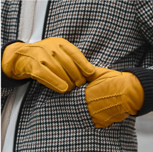 50cm <b>Long</b> Over Elbow Women Sheepskin Leather <b>Gloves</b> – Winter Warm Touchscreen Arm <b>Gloves</b> - Product Image 4