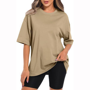 T-shirts pour femmes de haute qualité, mélange polyester/coton, respirants, manches courtes, vêtements décontractés d'été, personnalisables numériquement, fabriqués au Pakistan - Product Image 1