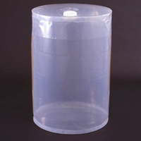 Doublure de fût jetable sans additifs LDPE de marque ASO pour fût de 55 gallons (Feuille de corps - 2 couches, bec verseur et rabat) - Qualité alimentaire, poche verticale, Japon
