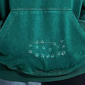 เสื้อมีฮู้ดแขนยาวสีล้วนสำหรับผู้ชายเสื้อฮู้ดพิมพ์ลายพัฟสำหรับฤดูหนาวระบายอากาศได้ใส่สบาย - Product Image 4