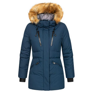 Veste parka à capuche zippée de haute qualité à prix compétitif, pour la saison hivernale, utilisation longue durée, pour femmes - Product Image 2