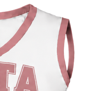 Haut d'uniforme de cheerleading rose poudré sans manches, col en V, tenue de performance pour équipe de danse athlétique, vêtements de sport - Product Image 3