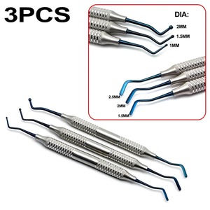 Juego de 3 Espátulas Manuales para Resina Compuesta Dental, Ligeras, con Revestimiento Antiadherente, para Reparación Dental - Product Image 5
