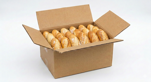 Emballage en carton kraft biodégradable, boîte d'expédition personnalisée imprimée, conteneur durable pour la restauration rapide, boîte à emporter pour hamburgers - Product Image 2