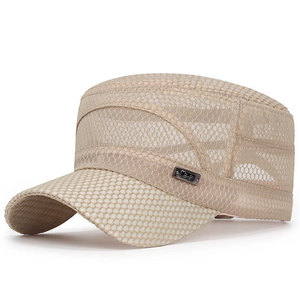 Casquette de baseball réglable à boucle métallique FlatTop - Respirante et imperméable, 100% coton, unisexe, style vintage sportif décontracté, toutes saisons - Product Image 1