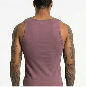 Débardeur Homme Séchage Rapide 100% Polyester Coupe Slim Col Rond pour Entraînement, Gym, Fitness, Musculation - Personnalisable Décontracté Été - Product Image 2