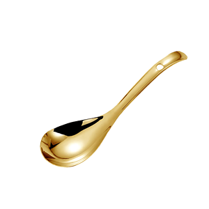 304 acier inoxydable plaqué or manche court soupe Dessert cuillère miroir polonais 10ml capacité classique cadeau pour enfants - Product Image 5