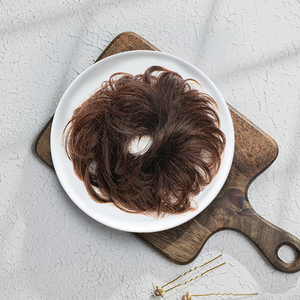 Chignon désordonné en cheveux vierges indiens naturels |   Chignon à clipser en cheveux humains Remy naturels - Product Image 6
