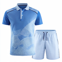 Conjunto Deportivo Personalizable para Hombre, Camiseta y Pantalones Cortos de Tenis Transpirables, Uniformes de Tenis Personalizables