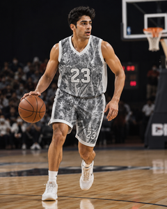 Conjunto de Uniforme de Baloncesto Sublimado Personalizado para Hombres, Jóvenes y Equipos Profesionales, Camisetas y Pantalones Cortos Transpirables que Absorben la Humedad - Product Image 6