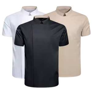 Ropa de Chef 100% Algodón, Manga Larga, Transpirable, Uniforme de Cocina para Personal de Restaurante y Hotel, Venta al Por Mayor, Suministro OEM - Product Image 6