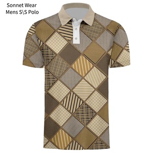 Polo à manches courtes imprimé AOP pour hommes - Product Image 4