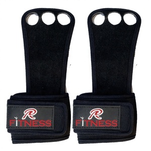 Sangles de poignet robustes en caoutchouc naturel et PVC avec boucle de fermeture pour l'entraînement de musculation et la protection des paumes - Product Image 1