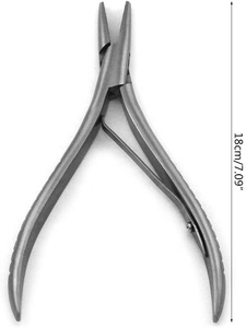 Pince à retirer les extensions de cheveux en acier inoxydable, outil professionnel de dépose pour salon de coiffure - Product Image 5
