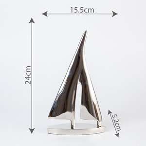 Juegos de Regalos de Yate de Metal, Estilos Náuticos, Yates Decorativos de Aluminio Fundido, Veleros, Barcos, Objetos Decorativos para Mesa de Salón - Product Image 6