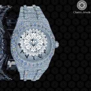 Charm_Jewels Montre ronde de luxe pour femme en acier inoxydable, 30 mm, analogique, à quartz, lumineuse, bracelet tendance, fermoir pliant - Product Image 1
