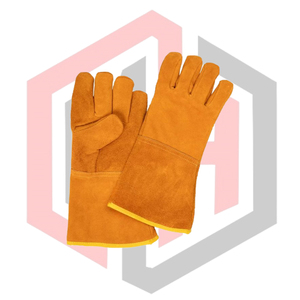 Gants de soudage en cuir de haute qualité avec manchette de sécurité, antistatiques, flexibles, respirants, résistants aux déchirures, options personnalisables - Product Image 1