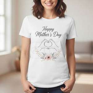 T-shirt pour la fête des mères avec une belle citation imprimée, tissu en coton doux et coupe décontractée confortable - Product Image 4