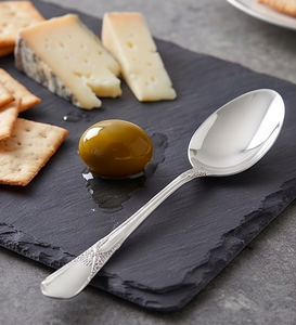Ensemble de couverts classiques plaqués argent avec manches ornées, fourchette, cuillère, compatibles lave-vaisselle, couverts en métal pour la cuisine - Product Image 3