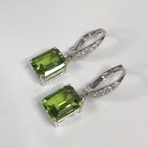 Marquise Cut Peridot <b>Earrings</b> Gold IGI Certified Trending August Birthstone Jewelry Gift for Women Valentine Party Elegant - Product Image 4
