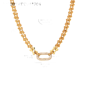 Collar de Plata 925 con Diamantes de Moissanita, Elegante y Moderno para Damas, Joyería de Lujo para Aniversarios, Uso Casual y Festivo - Product Image 2