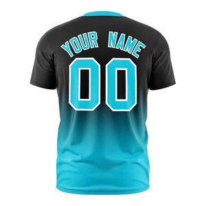 เสื้อฟุตบอลแบบซับลิเมชั่นสั่งทำพิเศษ คอกลม แขนสั้น ระบายเหงื่อได้ดี รับผลิตตามแบบ OEM พร้อมชื่อทีม สีไล่ระดับ ชุดกีฬา - Product Image 2