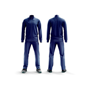 Men's Purple Gradient 2-in-1 Plus Size Tracksuit Half-<b>Zip</b> Stand Collar Sweatshirt Pants Set Casual Sportswear Winter Wear - Product Image 3