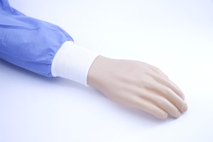 Batas médicas certificadas ISO13485 hechas en Vietnam, tela de algodón de punto duradera con puños acanalados suaves - Product Image 4