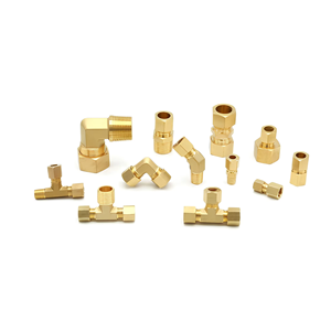 Raccord de compression en laiton à filetage mâle à 45 degrés, connecteur de tube pneumatique et hydraulique pour tube en cuivre, disponible en tailles métriques et impériales - Product Image 6
