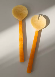 Cuillère de service contemporaine en résine, manche long, écologique, finition miroir, accessoire de cuisine, pour fêtes, cadeau de mariage, décorative - Product Image 3