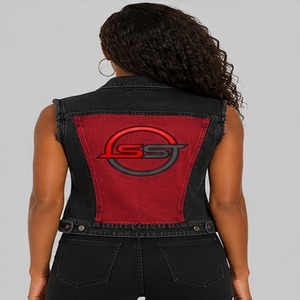 Gilet en jean classique sans manches pour femme avec boutons sur le devant, col classique, gilet décontracté pour un look superposé au quotidien - Product Image 3