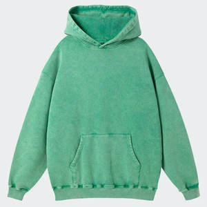 Vintage Sun Faded Distressed Acid Wash Oversized <b>Zip</b> up Heavyweight 100% Cotton Streetwear Hoodie - Product Image 4