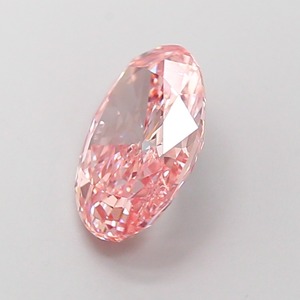 Diamant CVD rose vif fantaisie de forme ovale modifiée, cultivé en laboratoire, 2,05 carats, clarté VVS1, polissage excellent, diamant non monté de luxe - Product Image 2