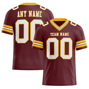 Maillot de sport personnalisé à col en V, vêtements d'équipe durables en polyester avec nom et numéro personnalisés sublimés, chemise pour homme - Product Image 5