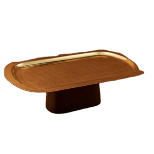 Base de Madera con Acabado Dorado para Pastel, Soporte de Metal de Dos Niveles para Pastel de Boda, Soporte Redondo para Cupcakes para Decoración de Eventos y Fiestas - Product Image 1