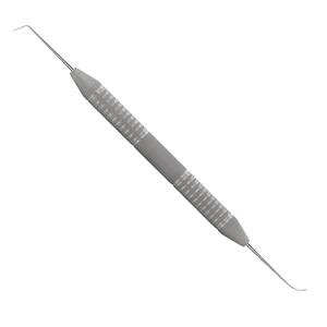Sonda de exploración dental de doble punta de acero inoxidable satinado/pulido CE para uso manual en hospitales y clínicas dentales - Product Image 1