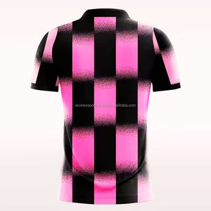 Uniforme de fútbol juvenil rosa de alta calidad, camiseta de fútbol personalizada con impresión por sublimación, ropa de fútbol americano al por mayor - Product Image 5