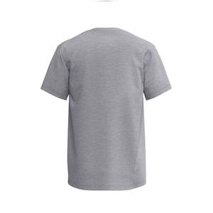T-shirt uni de qualité supérieure pour homme, col rond, gris, en tissu mélangé, nouvelle collection - Product Image 2