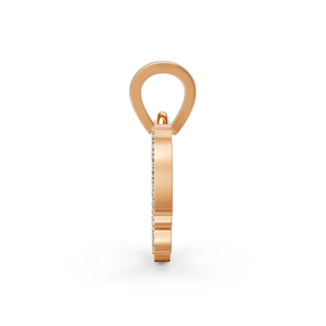 Colgante de Corazón con Diamantes Cultivados en Laboratorio en Oro de 10K, Joyería Fina para Mujer, Certificado IGI, Regalo Personalizado - Product Image 2