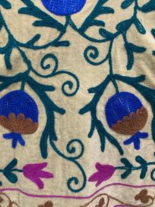 Veste brodée TNT Vintage Suzani multicolore faite à la main Vêtements pour femmes Manteau Veste courte en coton brodé Suzani - Product Image 6