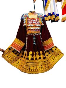 ชุดเดรส kuchi ชนเผ่าวินเทจจากอัฟกานิสถาน/ปากีสถานคอลเลกชั่นล่าสุดสำหรับงานปาร์ตี้ - Product Image 2